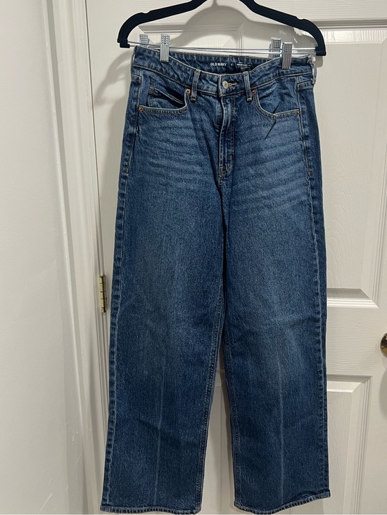 Old Navy Denim - Old Navy Extra High-Rise Wide Leg Jeans - Blue Denim